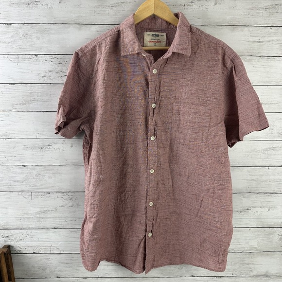 Urban Pipeline Shirt Mens 2XL Red Ultimate Shirt Short Sleeve Button Up - Picture 1 of 10